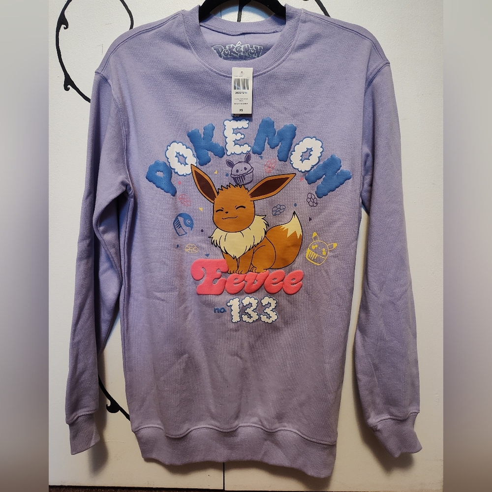 Lavender Eevee Crewneck Sweater